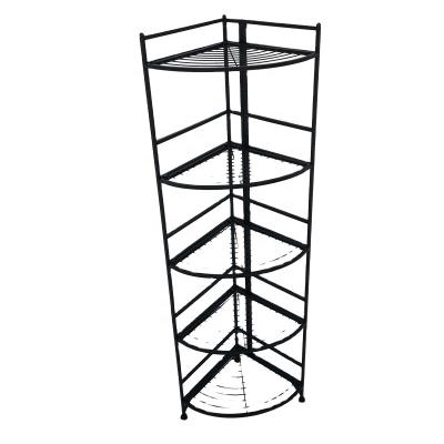 China Multi-scenario Beautiful Use Practical Corner Shelf Plant Flower Stand Multi-Layer Vertical Iron Frame for sale