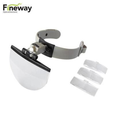 China Protect Eyes Hands FW-81003 Free LED Illuminated Head Lamp Magnifying Glass For Watch Jewelry Repair Reading for sale