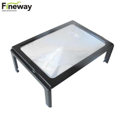 China FW-011 3X Full Sheet ABS Plastic Folding Full Sheet Hanging Desktop Magnifier for sale