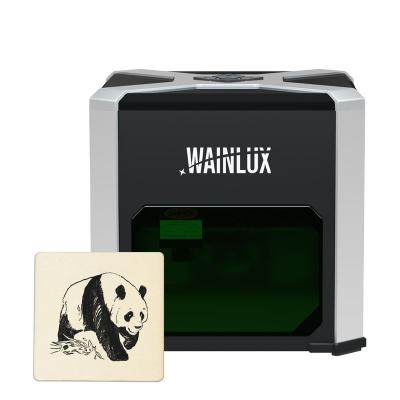 China Wainlux Mini Laser Engraver Air Cooled Cutter Mini Laser Cutter Wainlux CNC Router Lazer Locating Engraver For Wood Leather Glass for sale