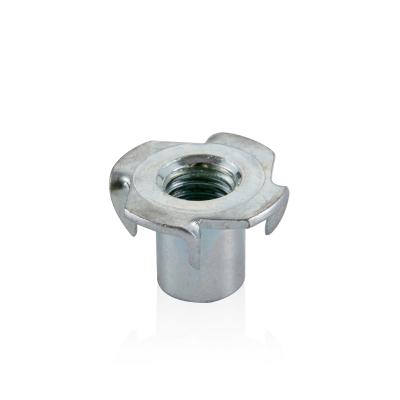 China Taller, wider prongs for installation higher torque loads single tee nut for indoor or outdoor use with furniture, climbing jacks, or leveling feet for sale