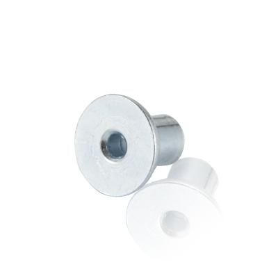 China Non Threaded Hollow Rivet Hexagonal Carbon Steel Step Rivet Nut Furniture Fittings for sale