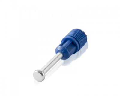 China Plastic with Steel Three in One Blue Plastic with Steel Rod Hardware Connector Fittings for sale