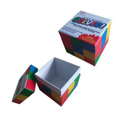 China Recyclable Wholesale Custom Cardboard Rigid Paper Packaging Box Boxes For Toys for sale