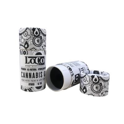 China Recycled Materials Christmas Paper Tube Cardboard Custom Wedding Gift Packaging With Hot Stamping Logo for sale