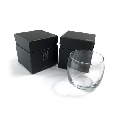 China Custom Paper Boxes Manufacturer Luxury Packaging Black Gift Box Candle Packaging Cup Recyclable Paper Boxes for sale