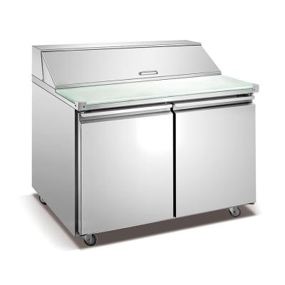 China Single-temperature Vending Salad Prep Counter Salad Fridge Display Cooling Salad Counter for sale