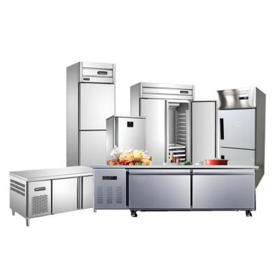 China Upright Single-temperature Stainless Steel Kitchen Refrigerator for sale