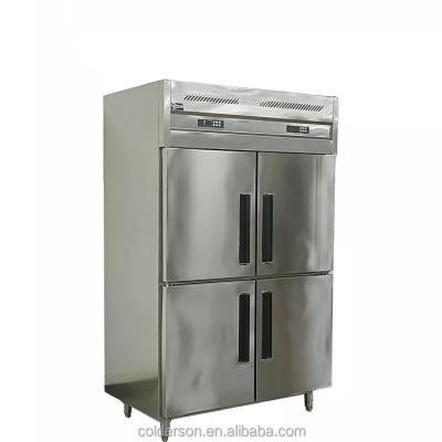 China Dual-temperature Stainless Steel Commercial Upright Kitchen Chiller Freezer for sale