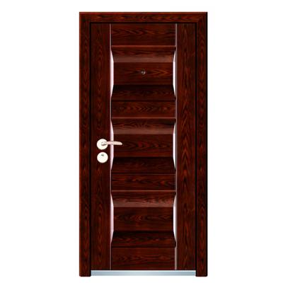 China Traditional Professional Security Metal Door Exterior Simple Design Doors Manufacturer for sale