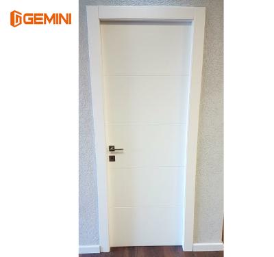 China Modern High Quality Interior Painted WPC Composite Wooden Doors With Frames for sale