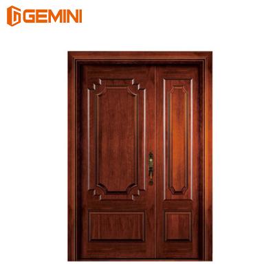 China European Swing Design Mother And Son Doors Solid Wood Entry Doors for sale