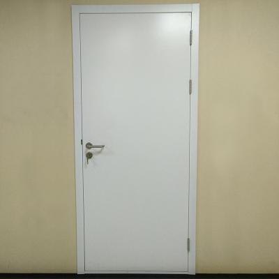 China Traditional High Quality Fire Rated Steel White Doors With Push Bar Finish Paint Lock for sale