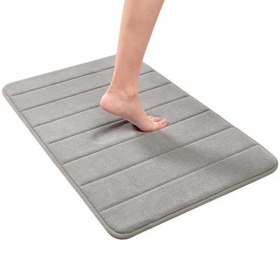 China Anti Slip Washable Quick Dry Memory Foam Modern Bath Mat Door Mat For Home for sale