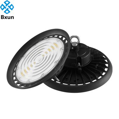 China Industrial Warehouse Highlight Lighting UFO And Exhaust Lamp LED Indoor Waterproof High Bay Lights 150W 200w High Bay Light for sale