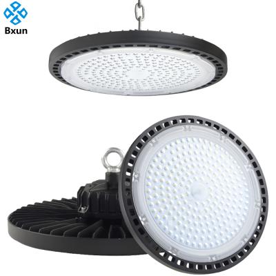 China warehouse ip65 aluminum SMD 3030 led high bay light 100w 150w 200w UFO high bay lights for sale for sale