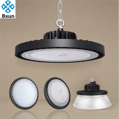 China Industrial Warehouse Indoor Waterproof UFO and Exhaust Lamp LED Industrial High Bay Lights 150W 200w High Lighting High Bay Light for sale