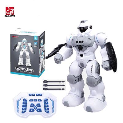 China BG1528 RC Toy Guardian Gesture Kids Robot Battery Operated Intelligent Programmable Armored Toy For Children for sale