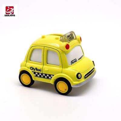 China SJY-MY66-W1201D Mini Alloy Car Children Watch Q version of the time display 2021 new car bus induction car for sale