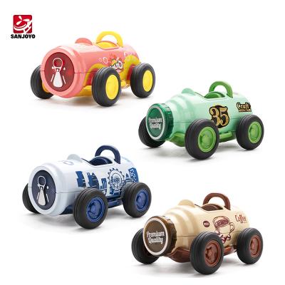 China New Connected RC Model SJY-MY66-K1211 1:36 Q Alloy Car Drink Cans Car with Lights and Music Children's Toys for sale