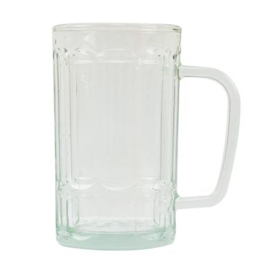 China Modern Cheap Beer Glass With New Large Handle Beer Mug 500ml Capacity Beer Mug KTV Glass Beer Mug for sale