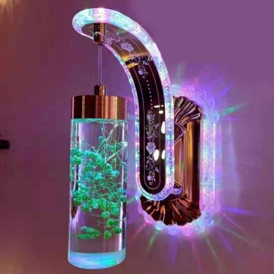 China Real Wall Lamp Acrylic Heart Factory Modern Bedside Led Wall Light For Home Decor Living Room Fixtures for sale