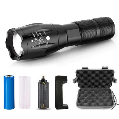 China Convenient Led Rechargeable Flashlight Pocketman Xml T6 Linterna Torch 4000 Lumens 18650 Battery Outdoor Camping Powerful Led Flashlight for sale