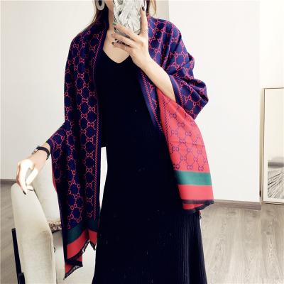 China new designer 1000+models 2021 Famous Brand Logo Ladies Cashmere Winter Scarf luxury women's shawls scarves for sale