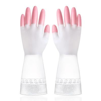 China Kichen Household Kitchen Dishwashing Nitrile Gloves PVC Thin Laundry Cleaning Gloves for sale