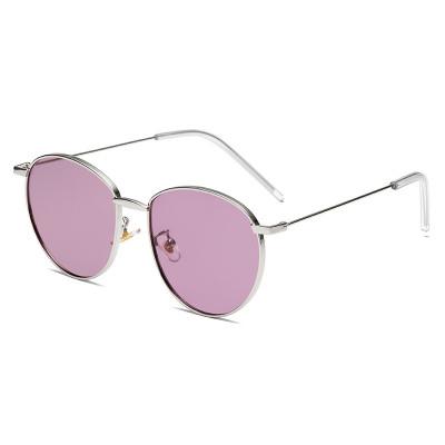 China Oval Eyes Cat Sunglasses With Metal Frames Dropshipping Fashion Women's UV400 Cateye Retro Brand Sunglasses for sale