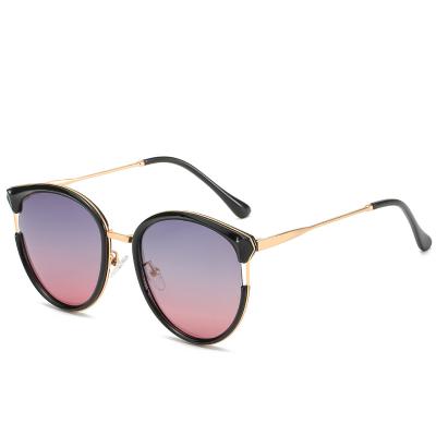 China Round sunglasses fashion round polarized sunglasses women brand with metal for sale