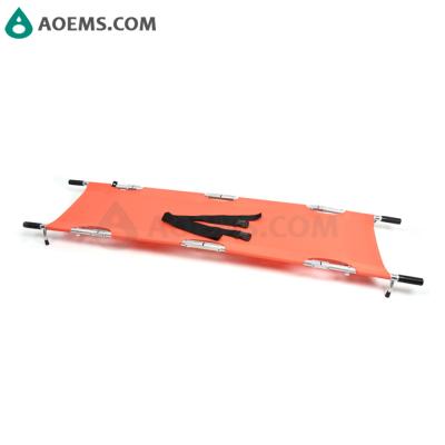 China Good Quality Metal Transport Double Fold Patient Folding Stretcher for sale