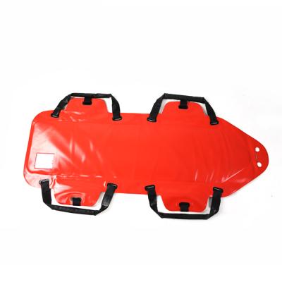 China Lightweight High Quality Soft Rescue PVC Stretcher Kneeless Mat Stretcher 4 Handles for sale