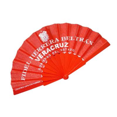 China Hi quality paper brand logo promotion universal hand fans for sale