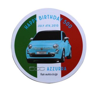 China Round Souvenir Car Brand Printed Promotional Fridge Magnets Wholesale for sale