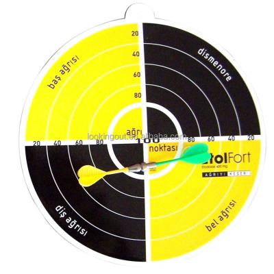 China Promotional Gifts Round Yellow Custom Kids Magnetic Cheap Target for sale