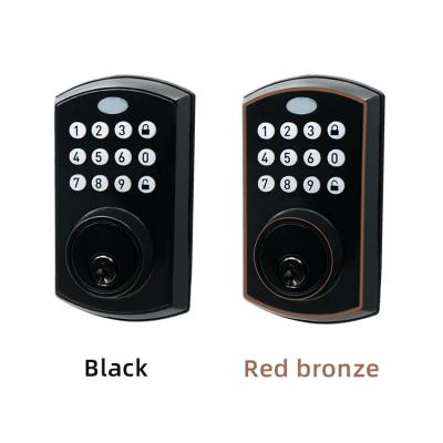 China Virtual Password Electric Deadbolt Lock Entry Electronic Smart Keypad Door Lock for sale