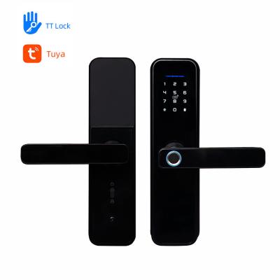 China Bronze Tuya Smart Door Lock 5VDC Electronic Entry Door Locks For Home for sale