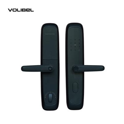 China Digital Biometric Fingerprint Handle Lock Easy Installation Wifi Smart Door Lock for sale