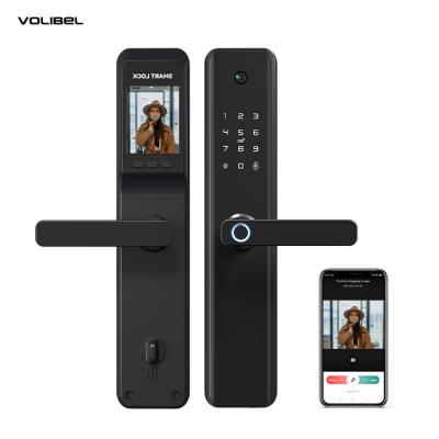 China WiFi Remote Smart Camera Door Lock FCC Electronic Smart Door Lock for sale