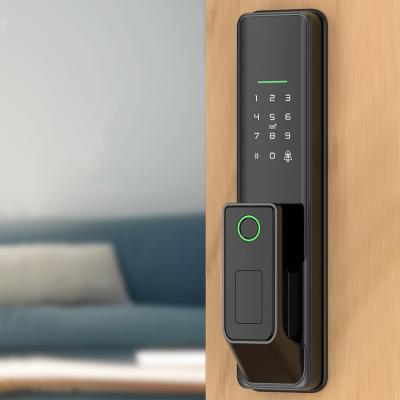 China Antitheft Alarm Tuya Smart Door Lock With Camera Password RFID Card Multifunction Unlock for sale