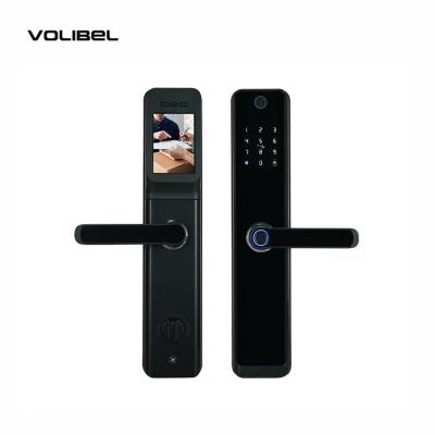 China 360° Fingerprint Identification Digital Smart Door Lock With Camera and Wifi App Tuya for sale