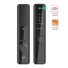 China 10-Group Fingerprint Password and Card Access Smart Door Lock for Enhanced Home Security for sale