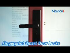 Electronic Fingerprint Smart Door Locks Wifi / Bluetooth With Camera