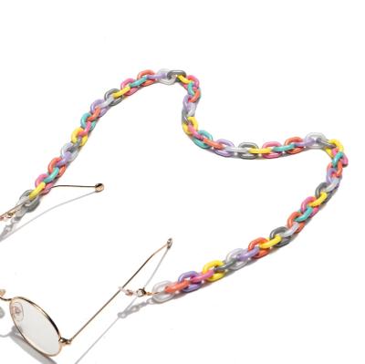 China Fashion Acrylic Sunglasses Chain Women's Eyeglass Strap Glass Neck Holder Chain Telling Glasses Straps Ties Colorful for sale