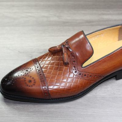 China 2021 Luxury Formal Men's Leather Shoes Handcrafted Deodorization Shoes Men's Casual Shoes Holiday Formal for sale