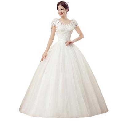 China 2022 Anti-Static Natural And White Backless Sleeveless Lace Mermaid Girl Wedding Dresses Bride Plus Size Women Wedding Dresses for sale