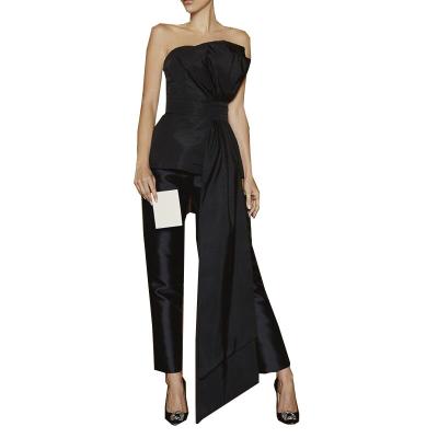 China 2022 New Anti-Wrinkle High Waist Sexy Strapless Wide Leg Pants Spring Womens Clothing Women Two-Piece Pants Sets Summer Wear for sale