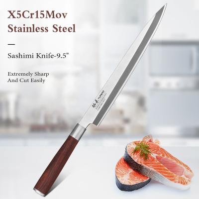 China Viable Japanese Sashimi Sushi Kitchen Knife With Rosewood Handle for sale