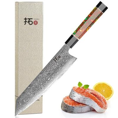 China Best Chef Knife Kitchen Kiritsuke Viable Newcomers With Resin Honeycomb Handle for sale